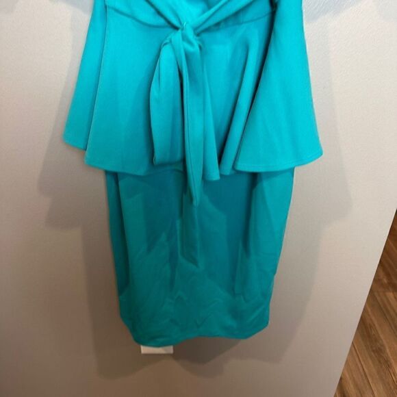 Ashley Stewart Belted Off The Shoulder Dress 14/16 - Picture 7 of 10